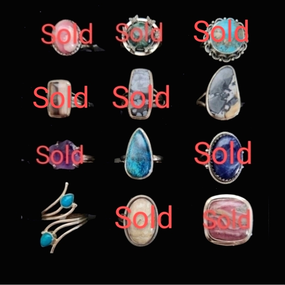 NEW Size 9.5 Genuine Sterling Silver Rings - Picture 3 of 7